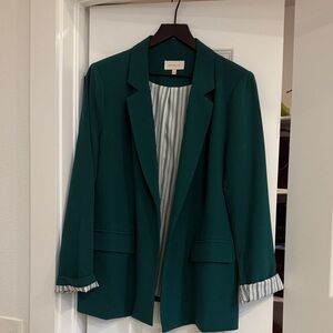 Skies Are Blue Teal Blazer Jacket